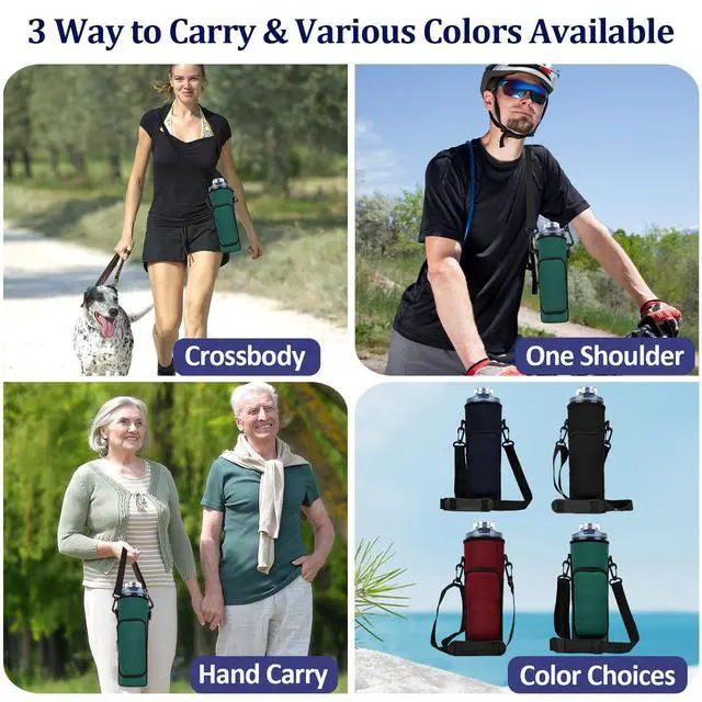 Alt view image 6 of 7 - Storage Sleeve Bag for Ninja Blast Max Portable Blender with Shoulder Strap and Accessory Pocket compatible with BC251NV/BC251IV/BC251GY/BC251MT/BC251PK/BC251LD/BC251SL, 22 oz (Dark green)