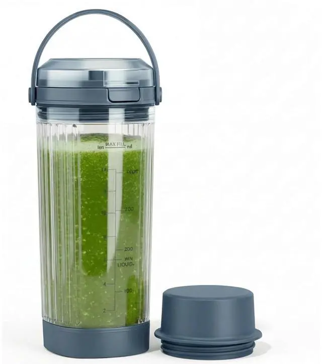 Main image of Ninja Blast Accessories - 4pcs Replacement 18oz Blending Vessel Cup, Cap, Leakproof-Lid & Sip Spout and Blade Cover, BPA Free Compatible with Ninja Blast Portable Blender BC100 & BC151 Series Blue