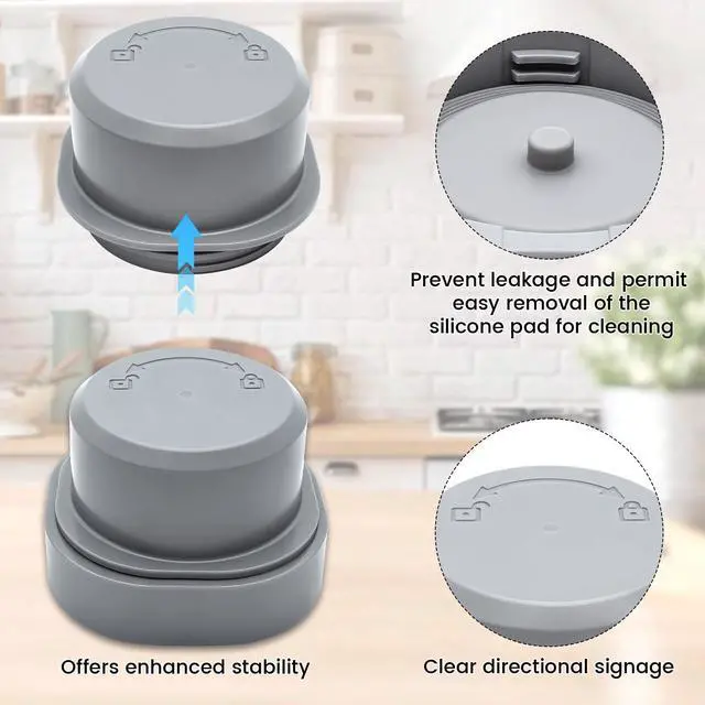 Alt view image 3 of 7 - Blade Cover & Vessel Cap for Ninja Blast Portable Blender - Compatible with BC100/BC151 Series, Food Grade Leakproof Replacement Part, Dishwasher Safe