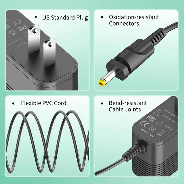 Alt view image 6 of 7 - Charger for Ninja Blast Max Portable Blender,Charging Cord Compatible with Ninja Blast Max BC251 Personal Smoothies Cord Replacement