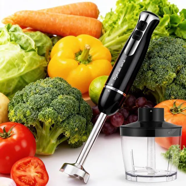 Alt view image 2 of 7 - 1100W 5-in-1 Immersion Handheld Blender Black
