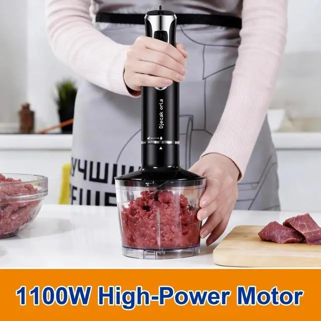 Alt view image 6 of 7 - 1100W 5-in-1 Immersion Handheld Blender Black