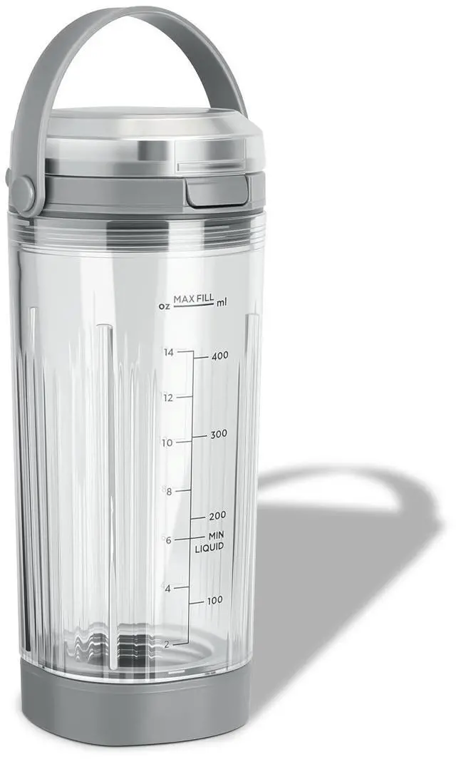 Main image of Ninja Blast Accessories 3pcs - Replacement Parts 18oz Blending Vessel Cup & Vessel Cap & Sip Lid with Carry Handle, Compatible with Ninja Blast Portable Blender BC100 Series and BC151 Series Grey