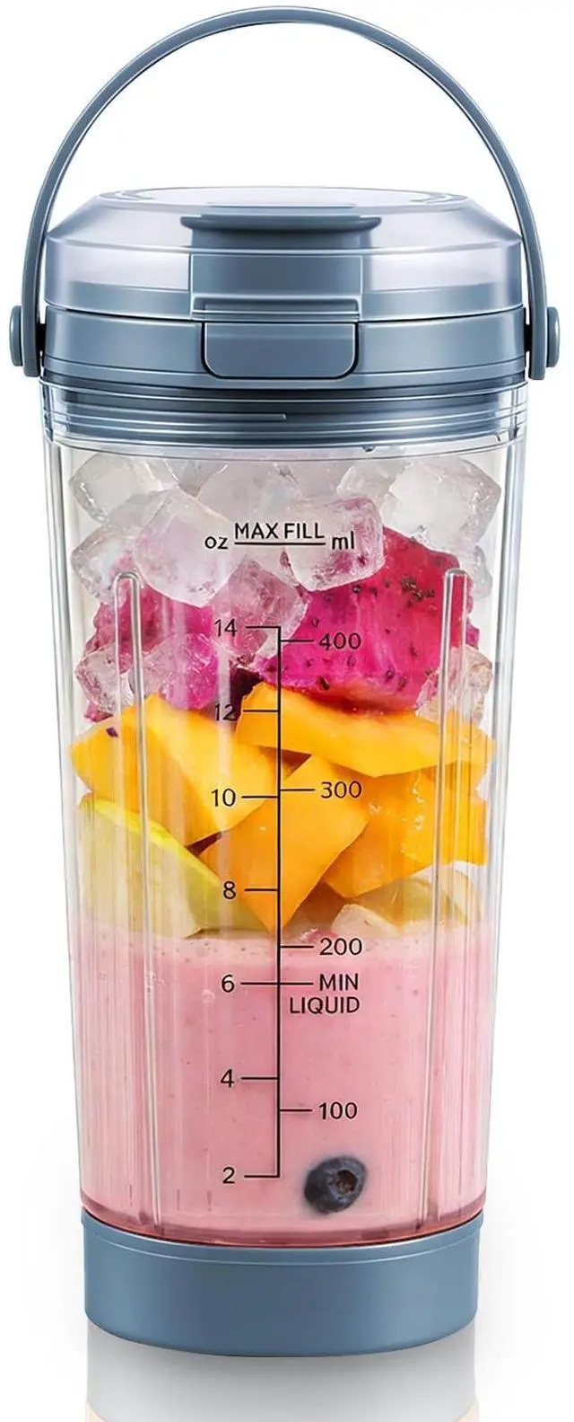 Main image of 18 oz Blending Cup Compatible with Ninja Blast BC151 Series, Blue