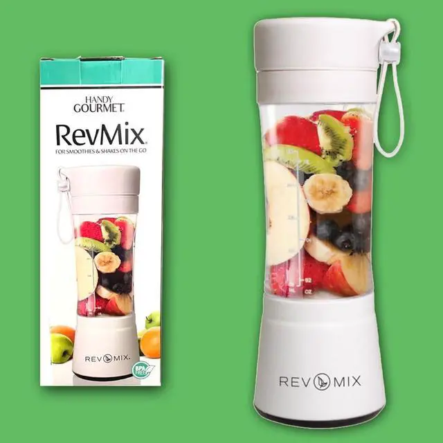 Alt view image 6 of 7 - RevMix(White) Make for Smoothies & Shakes On The Go