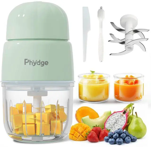 Main image of Baby Food Maker, Green Baby Food Blender, 10oz Baby Food Puree Maker, Food Processor for Baby Foods Fruit Vegetable Meat, 10-Second Quick Soft Food Prep for Baby
