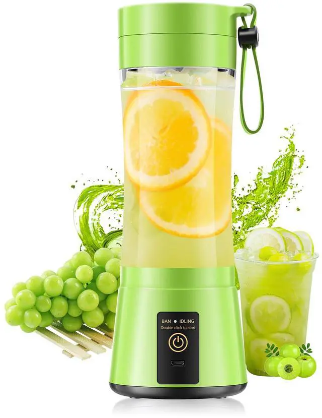 Main image of Cordless Portable Blender for Smoothies & Shakes - Personal Size Blender Lightweight & Rechargeable, 380Ml BAP Free Juice Cup with 6 Blades, Freshly Squeezed for Sports/Picnic