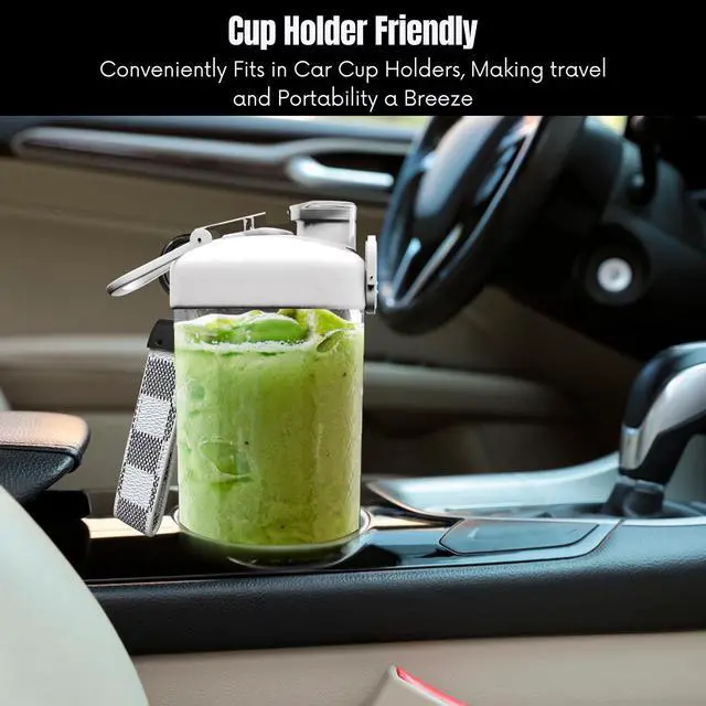 Alt view image 5 of 7 - SSKAWorldwide Portable Blender 21oz Rechargeable and Wireless Mini Personal Blender for Shakes and Smoothies, 4000mAh Battery & 6 Blades for Protein Shakes, Fruit Juicer, Gym & Travel (White)