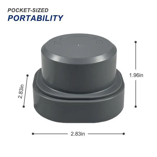 Alt view image 7 of 7 - Blade Cover and Vessel Cap for Ninja Blast, Portable Blender BC100 & BC151 Series, Ninja Accessories, 2-in-1 Replacement Parts, Food Grade, Leakproof, Dishwasher Safe, grey