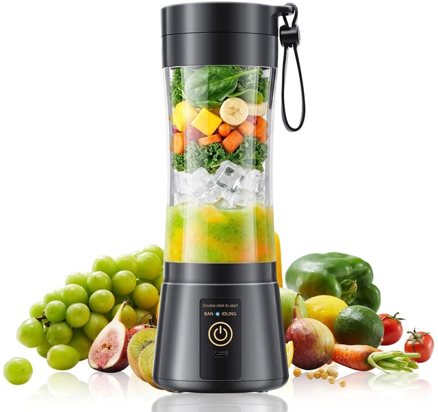Main image of Cordless Portable Personal Size Blender - Small Blender for Smoothies and Shakes, 6 Blades with 380Ml BPA Free Juice Cup, Freshly Squeezed for Picnic/Sports