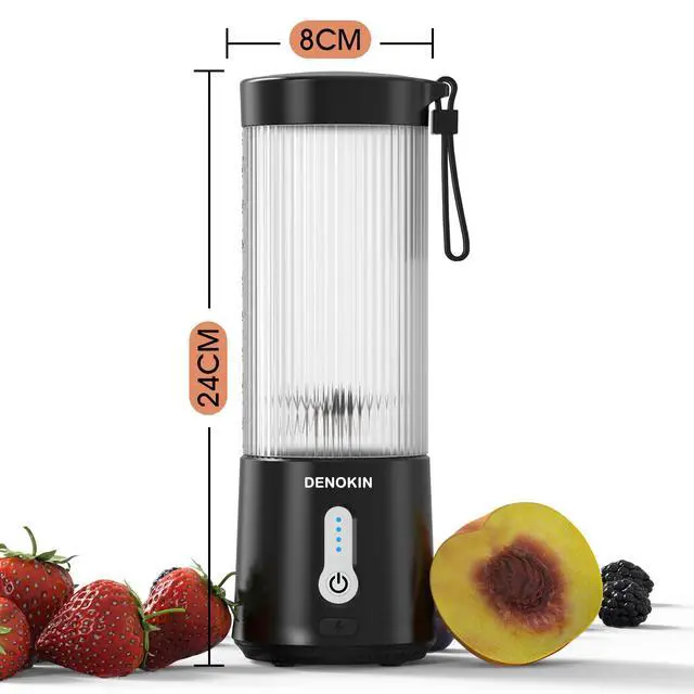 Alt view image 5 of 7 - Portable Blender 16oz Vessel, Cordless Personal Size Small Blender for Shakes and Smoothies with 6 Blade for Kitchen, Home, Travel