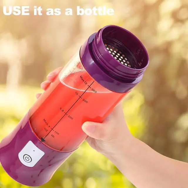 Alt view image 3 of 7 - Personal Blender for Shakes and Smoothies, Portable Blender, Mini Small Juice Mixer machine for Kitchen, Office, Gym, 4000mAh