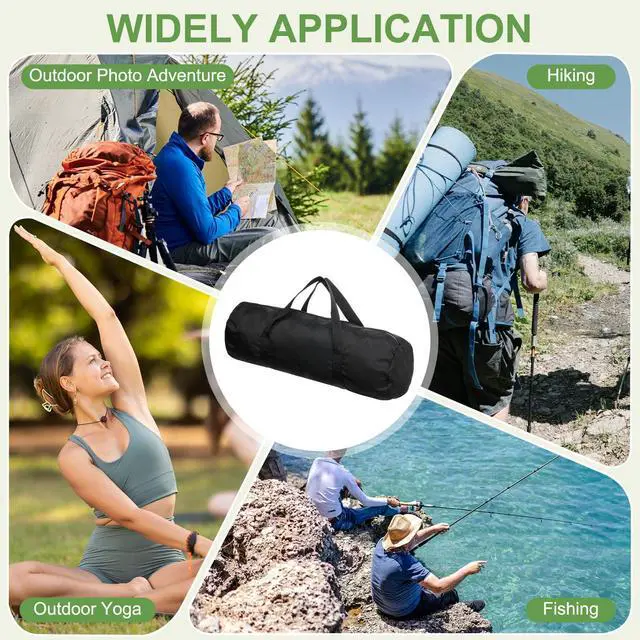 Alt view image 7 of 7 - Camping Folding Chair Replacement Bags, Heavy Duty Carry Bag Zipper with Strap Tear-Resistant Durable Outdoor Gear Bag 18" x 6" & Black -for (Lawn Chairs/Beach Chair/Umbrella/Tent)