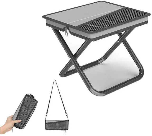 Main image of Compact Folding Stool for Adults Design and Portable Backpacking Stool with Handbag Style,Lightweight Mini Chair for Camping,Travel, Fishing and More Outdoor Activities (Grey)
