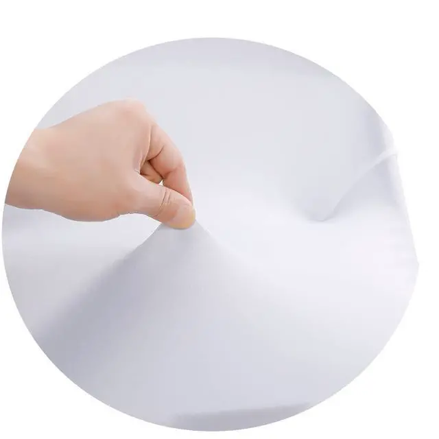Alt view image 5 of 7 - 2 PCS White Stretch Spandex Folding Chair Slipcovers, Dining Room Chair Covers Stretch Chair Slipcovers Protector for Wedding, Banquet, and Party