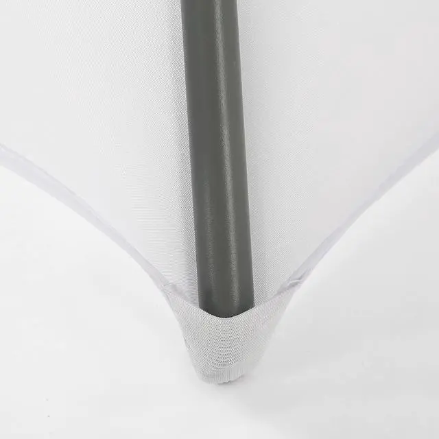 Alt view image 6 of 7 - 2 PCS White Stretch Spandex Folding Chair Slipcovers, Dining Room Chair Covers Stretch Chair Slipcovers Protector for Wedding, Banquet, and Party