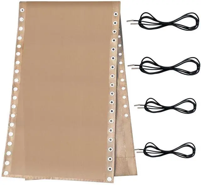 Main image of Zero Gravity Chair Replacement Fabric Kit, 21" W x 63" L Repair Cloth with Replacement Bungee Cord for Anti Gravity Folding Lounge Recliner Lawn Beach Sling Chairs, Tan