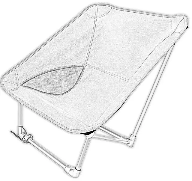 Main image of Portable Camping Chair for Young Adults and Teens, Holds 220 LB, Lightweight & Compact Foldable Camp Chair for Backpacking Travel, Outdoor Folding Chair for Beach, Sports, Fishing, Lawn & Concert