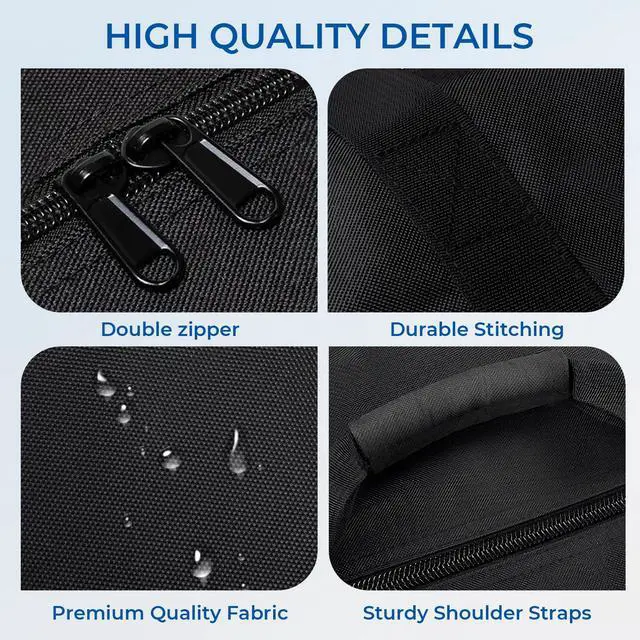 Alt view image 3 of 7 - Heavy Duty Folding Chair Storage Bag,Large Waterproof Carry Bag for Metal,Wooden and Plastic Chairs,with Sturdy Handle (41"L x 12" W x 20" H)