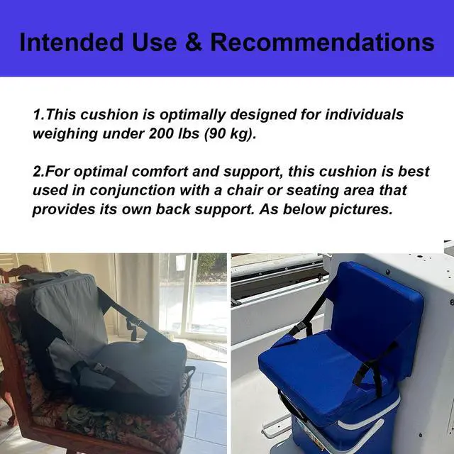 Alt view image 4 of 7 - Indoor & Outdoor Folding Chair Cushion, Foldable Portable Stadium Seat,Chair Cushion for Sports Events, Outing, TravellingHiking, Fishing