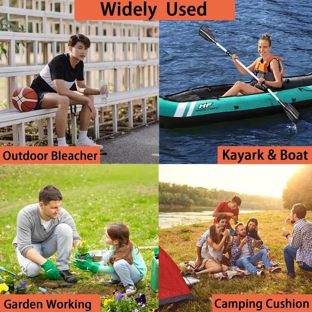Alt view image 7 of 7 - Indoor & Outdoor Folding Chair Cushion, Foldable Portable Stadium Seat,Chair Cushion for Sports Events, Outing, TravellingHiking, Fishing