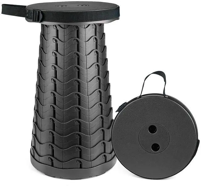 Main image of Upgraded Collapsible Stool for Adults, Portable Telescoping Foldable Seats Retractable Chair for Camping Garden Hiking Travel, Adjustable Telescopic Stool Max Load 400lbs