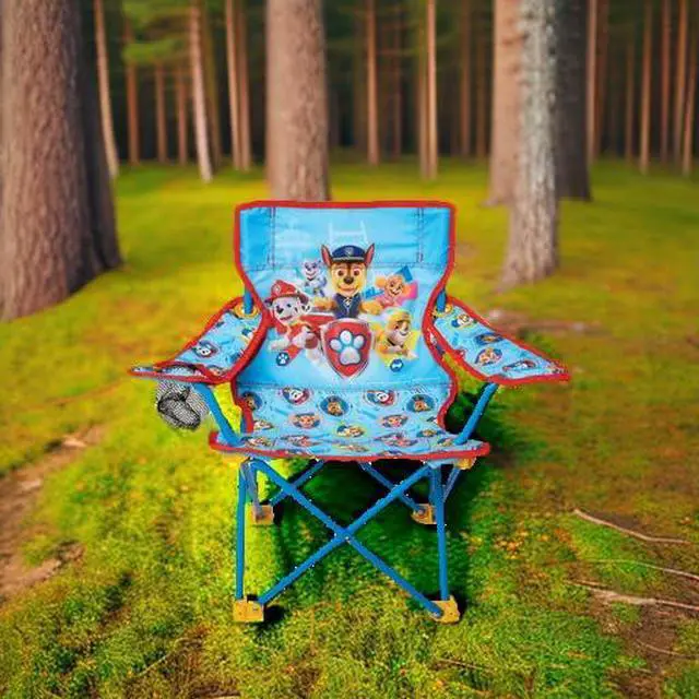 Alt view image 5 of 5 - Paw Patrol Kids Camping Chair, Camp Fold N Go Chair with Carry Bag