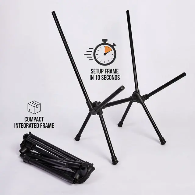 Alt view image 3 of 7 - Camping Chair Portable Backpacking Chair - Ultralight Folding Chair - Compact, Lightweight Foldable Chairs for Hiking Mountaineering Beach (Beige)