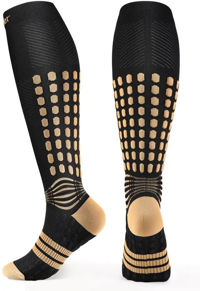 Main image of Copper Compression Socks, Medical Graduated Socks with Patented Design for Pain Relief, Women & Men Circulation, Swelling, Travel, Pregnancy, Flight, Nurses, Running, Athletic1 Pair, 20-30mmHg