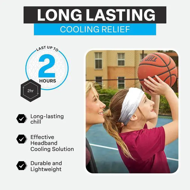 Alt view image 4 of 7 - Instant Cooling Headband for Women and Men, 3 Pack, Neutral