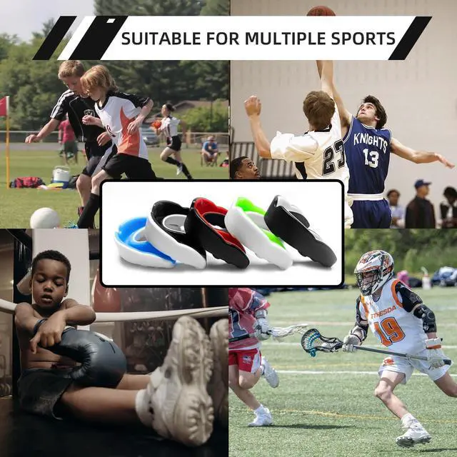 Alt view image 7 of 7 - 5 Pack Toddler Kids Youth Moldable Sports Mouth Guard with Case