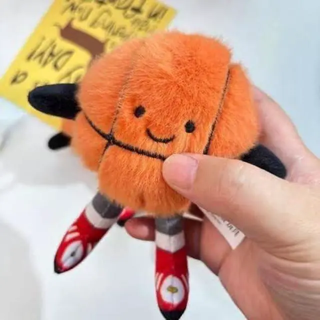 Alt view image 2 of 7 - Cute Plush Basketball Keychain Sport Keyring Charm Handbag Pendant (Basketball)