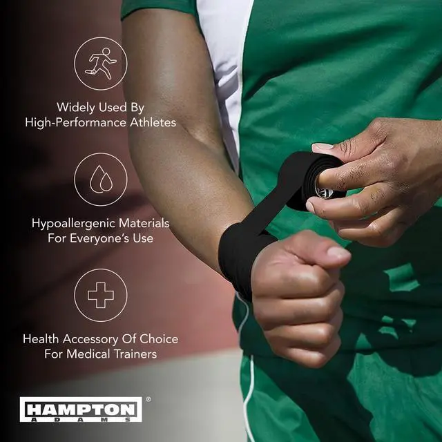 Alt view image 7 of 7 - | As Seen on Shark Tank | Original Athletic Sports Tape (3-Pack) | 45ft Rolls | Very Strong Easy Tear NO Sticky Residue | Best Tape for Athlete & Trainers | Fingers Ankles (Black)