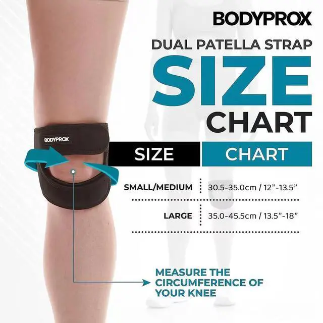 Alt view image 2 of 7 - Patellar Tendon Support Strap (Large), Knee Pain Relief Adjustable Neoprene Knee Strap for Running, Arthritis, Jumper, Tennis Injury Recovery