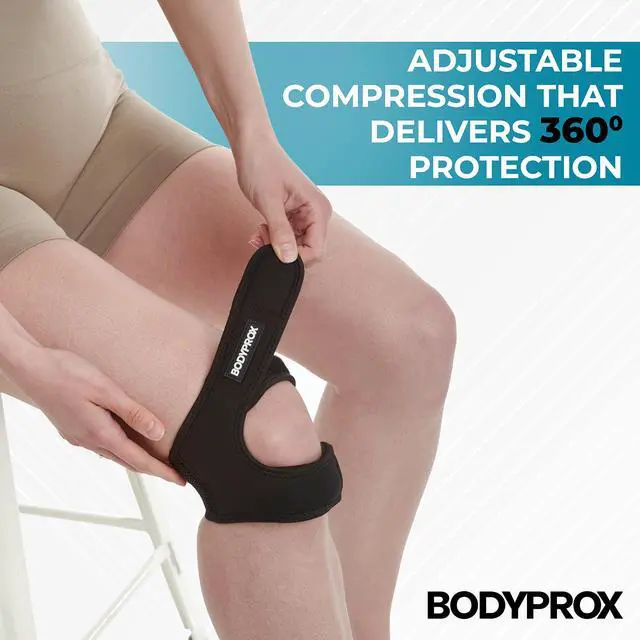 Alt view image 5 of 7 - Patellar Tendon Support Strap (Large), Knee Pain Relief Adjustable Neoprene Knee Strap for Running, Arthritis, Jumper, Tennis Injury Recovery