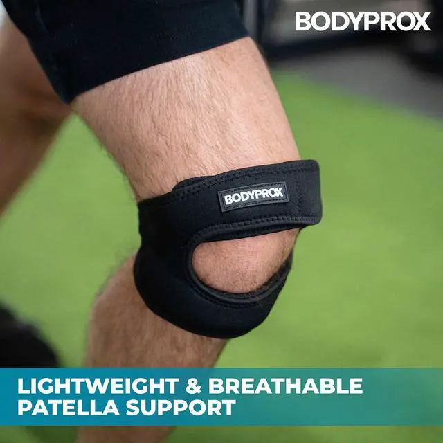 Alt view image 6 of 7 - Patellar Tendon Support Strap (Large), Knee Pain Relief Adjustable Neoprene Knee Strap for Running, Arthritis, Jumper, Tennis Injury Recovery