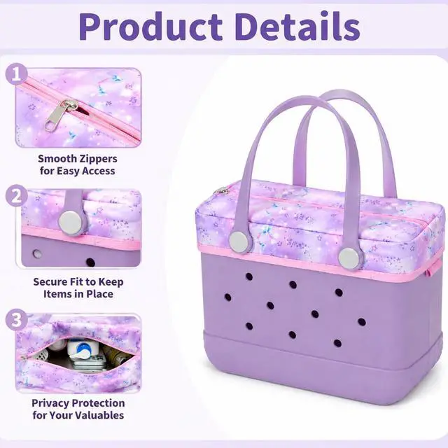 Alt view image 3 of 7 - Small lid Cover Only Compatible with BoggBag, Pink for Bogg Bag Accessories Lid for Work Sport Mom Water Resistant Storage Topper