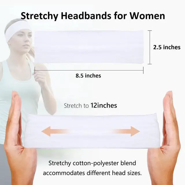 Alt view image 3 of 7 - Headbands for Women Non Slip Sports Headband Fashion Hair Accessories