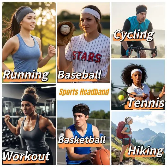 Alt view image 4 of 7 - Headbands for Women Non Slip Sports Headband Fashion Hair Accessories