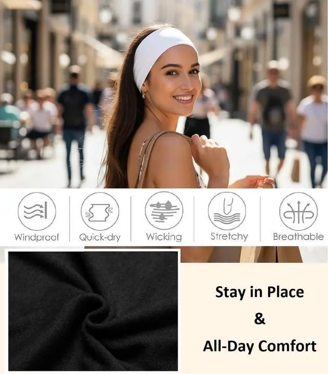 Alt view image 5 of 7 - Headbands for Women Non Slip Sports Headband Fashion Hair Accessories