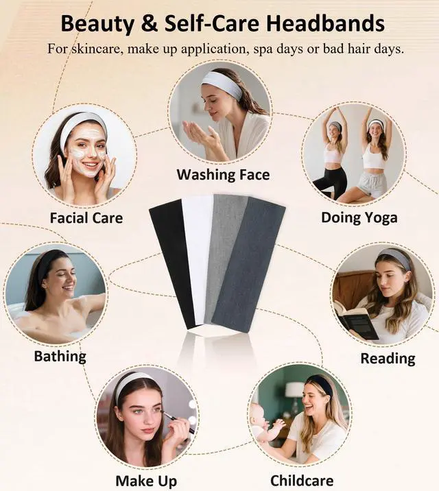 Alt view image 7 of 7 - Headbands for Women Non Slip Sports Headband Fashion Hair Accessories