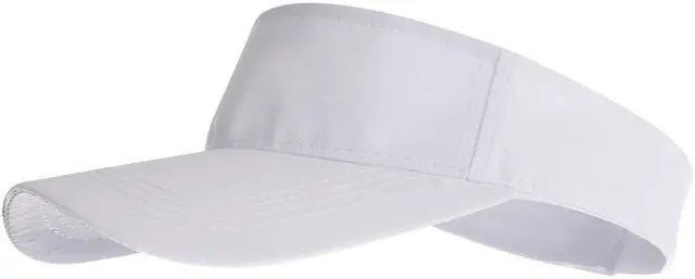 Main image of Sports Sun Visor Hat for Women Men Adjustable Lightweight Quick Dry Sun Visor for Golf Tennis Running Outdoor Sports White