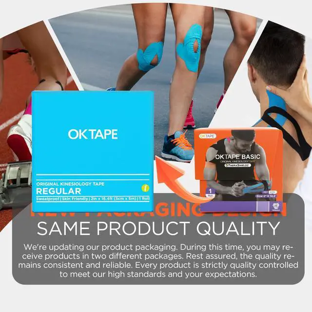 Alt view image 2 of 7 - Kinesiology Tape, Regular Original Cotton Elastic Athletic Tape for Support and Recovery, Sports Tape, 2in×16.4ft Uncut Roll - Pink