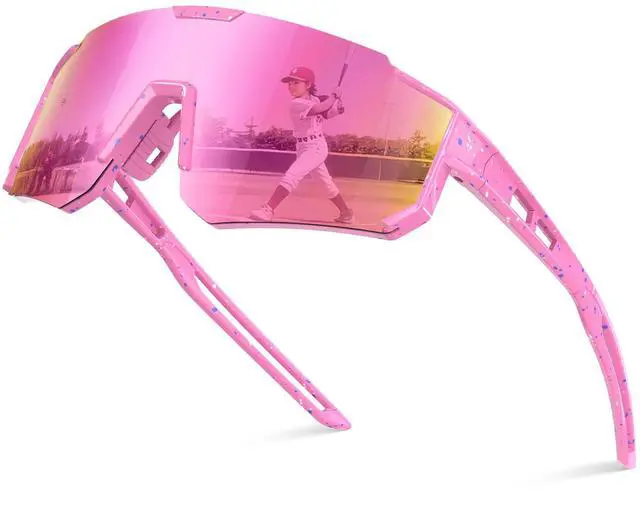 Main image of Kids Polarized Sunglasses for Boys & Girls, Youth Baseball Softball Cycling Sports Sunglasses UV Protection Ages 3-12