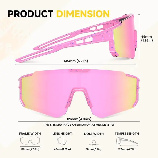 Alt view image 7 of 7 - Kids Polarized Sunglasses for Boys & Girls, Youth Baseball Softball Cycling Sports Sunglasses UV Protection Ages 3-12