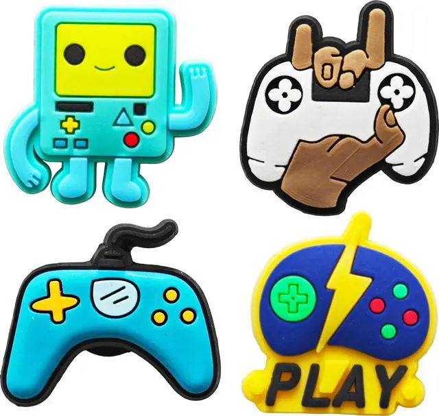 Alt view image 5 of 7 - 48 PCS Shoe Charms for Boys Girls & Kids : Sports Car Truck Video Game and Space Decoration Pins for Clogs - Shoe Accessories - Party Favors Gifts