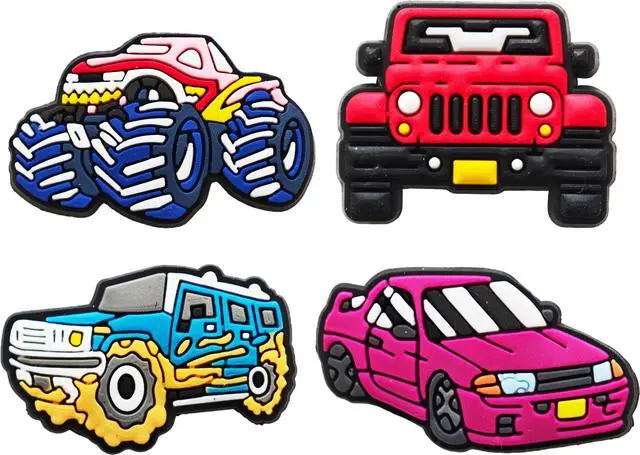 Alt view image 7 of 7 - 48 PCS Shoe Charms for Boys Girls & Kids : Sports Car Truck Video Game and Space Decoration Pins for Clogs - Shoe Accessories - Party Favors Gifts