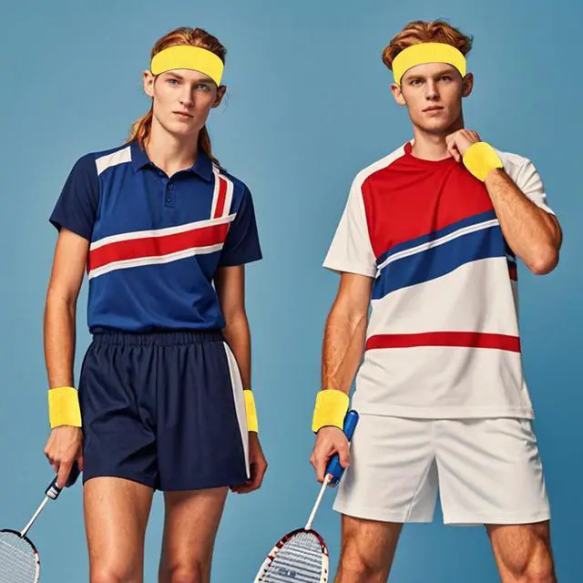 Alt view image 7 of 7 - 3 Pieces Striped Sweatbands Set, 1 Pieces Sports Headband and 2 Pieces Wristbands, 80s 90s Neon Yellow, American Flag Style,Wicking Sweat Head Band for Men Women Outfit Sport (Yellow)