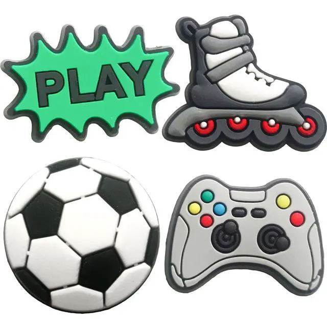 Alt view image 4 of 7 - 40PCS Sports Shoe Charms for Boys,Baseball Soccer Basketball Football Shoe Decoration Pins for Clog Accessories for Girls Teens Adults Party Favor Gifts