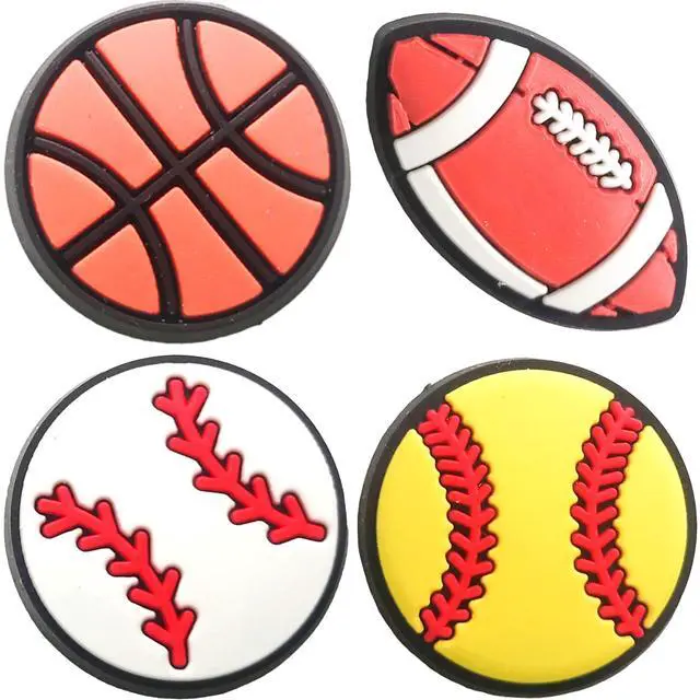 Alt view image 2 of 7 - 40PCS Sports Shoe Charms for Boys,Baseball Soccer Basketball Football Shoe Decoration Pins for Clog Accessories for Girls Teens Adults Party Favor Gifts
